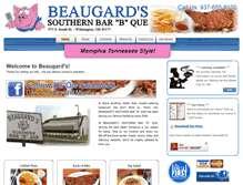 Tablet Screenshot of beaugardsbbq.com